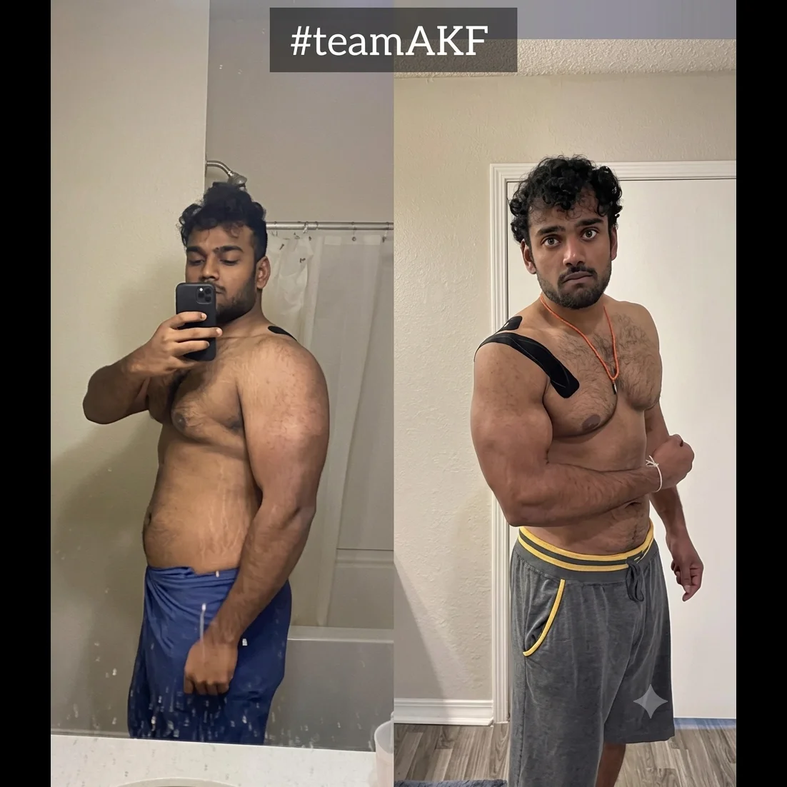 #teamAKF male transformation
